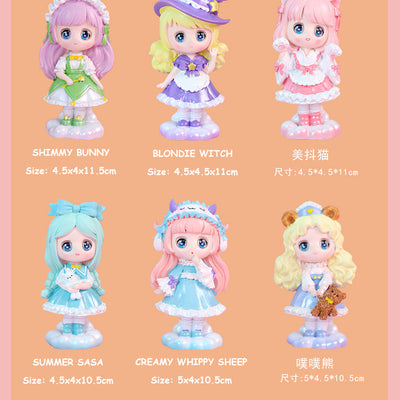 Amaz? Box Spotlight Girl Collectibles, Collect up to 7 of different Cute Girl Themed Figures