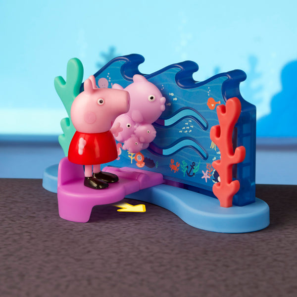 Peppa Pig Peppas Adventures Peppas Aquarium Adventure Playset Preschool Toy Includes 4 Figures And 8 Accessories For Ages 3 And Up