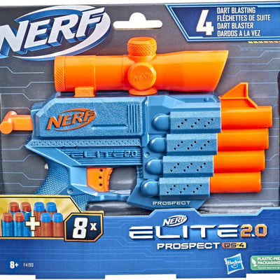 Nerf Elite 2.0 Prospect QS-4 Blaster, 8 Official Nerf Elite Darts