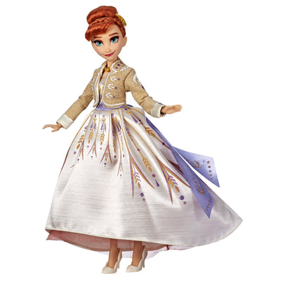 Disney Frozen Arendelle Anna Fashion Doll With Glittery White Travel Dress