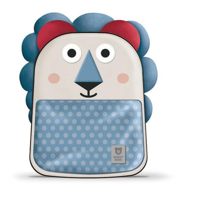 BEDDYBEAR Authentic Blue Lion Design Kids School Bag