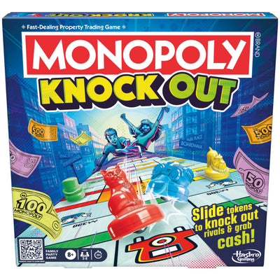 Hasbro Monopoly Knockout Family Party Board Game, Ages 8 and up For 2 to 8 Players