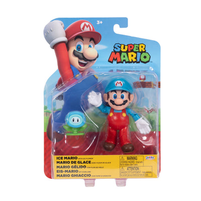 Nintendo Super Mario Action Figure 4 Inch W37 Collectible Toy with Accessory for Boys and Girls Aged 3 Years Plus