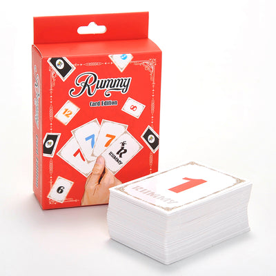 PlayFun Rummy Card Game, New Card Edition Game, 2-4 Players, Family Fun and Party Game