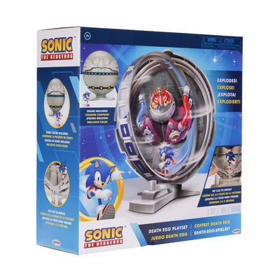 Sonic The Hedgehog 2.5" Action Figure Death Egg Playset with Sonic for Boys & Girls Aged 7 Years and Up
