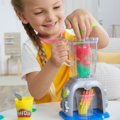 Play-Doh Swirlin' Smoothies Toy Blender Playset, Play Kitchen Appliances, Kids Arts and Crafts Toys for 3 Year Old Girls and Boys and Up
