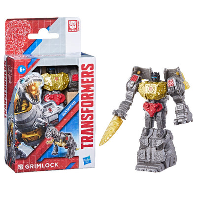 Transformers Authentics Bravo Grimlock 4.5-Inch Robot Action Figure, Interactive Toys for Boys and Girls Ages 6 and Up