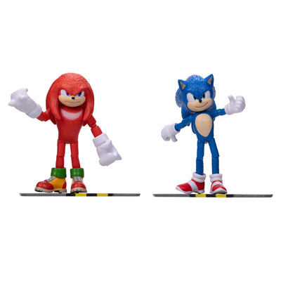 Sonic the Hedgehog Sonic 2 Movie 4-inch Action Figure 2 Pack - Sonic & Knuckles
