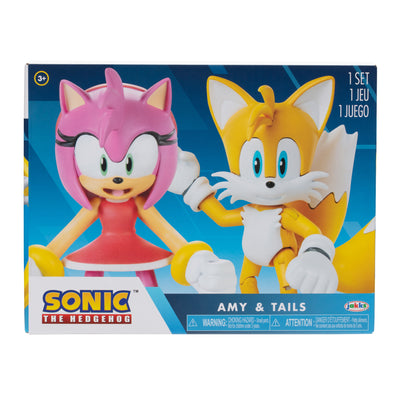 Sonic the Hedgehog Sonic 4-inch Action Figure 2 Pack - Modern Tails & Modern Amy