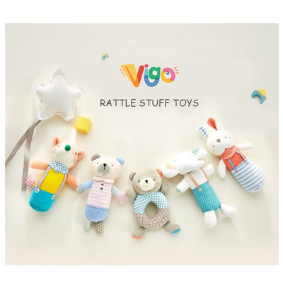 Vigo Baby Cuddly Rattle Stuffed Toy