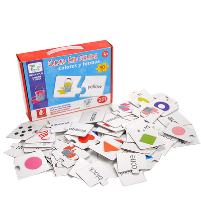30 Pcs. Match & Play Colors and Shapes Puzzle
