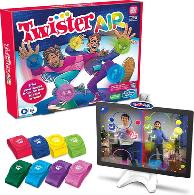 Twister Air Game, AR App Play Game with Wrist and Ankle Bands, Links to Smart Devices