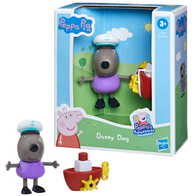 Peppa Pig Peppa’s Adventures Peppa’s Fun Friends Preschool Toy, Danny Dog Figure, Ages 3 and Up