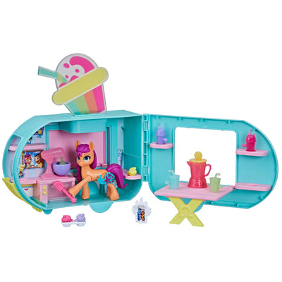 My Little Pony Playset Sunny Starscout Smoothie Truck Set, Hoof to Heart Pony Doll, My Little Pony Toys
