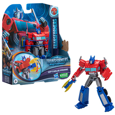 Transformers Toys EarthSpark Warrior Class Optimus Prime Action Figure, 5-Inch, Robot Toys