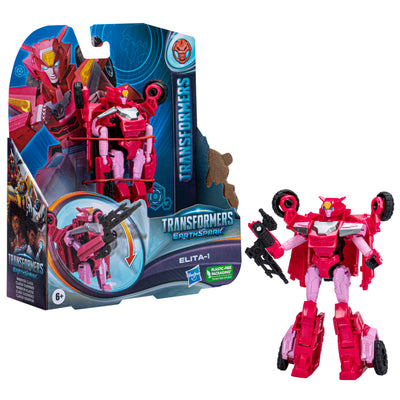 Transformers Toys EarthSpark Warrior Class Elita-1 Action Figure, 5-Inch, Robot Toys