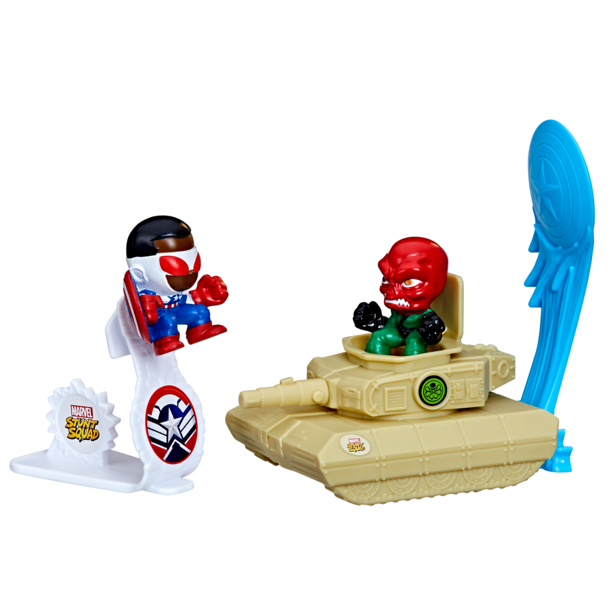 Marvel Stunt Squad Captain America vs. Red Skull Playset