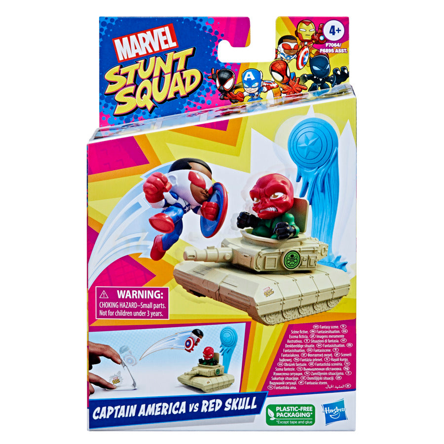 Marvel Stunt Squad Captain America vs. Red Skull Playset