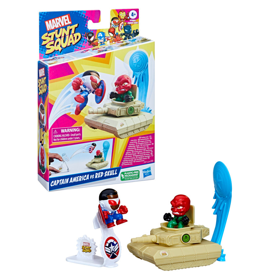 Marvel Stunt Squad Captain America vs. Red Skull Playset