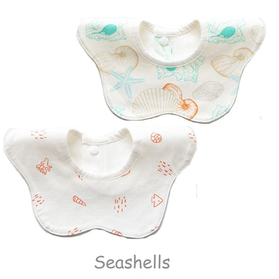 Vigo Cotton Bib For Babies Seashells Design
