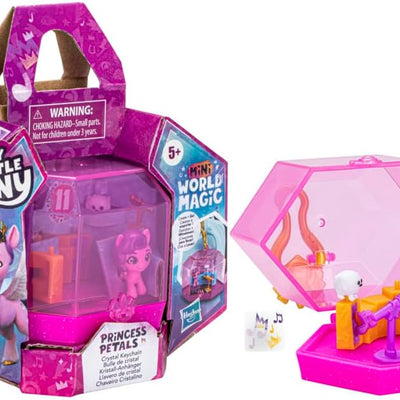 My Little Pony Mini World Magic Crystal Keychain Princess Pipp Petals Toy - Portable Mini Playset