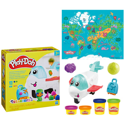 Play-Doh Airplane Explorer Starter Set, Preschool Toys for 3 Year Old Girls & Boys & Up with Accessories & 4 Modeling Compound Colors