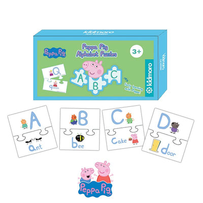 Kidmoro Peppa Pig Alphabet Puzzles, Learn your Kids Alphabet with Peppa