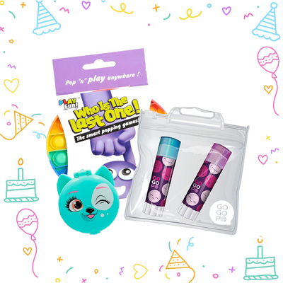 Mercii Goodie Bag for Boys and Girls, VIP Pets Tiny Style, Pop It, Gogopo Glue Stick