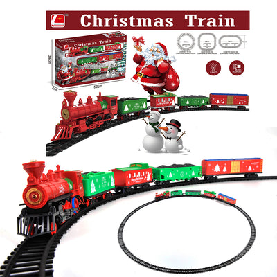 Christmas Electric Rail Train With Sound & Light
