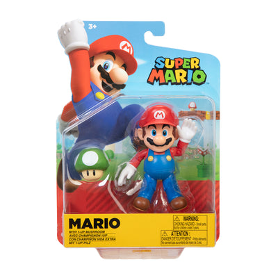Nintendo Super Mario 4-Inch W36 Collectible Action Figures with Accessories for Aged 3 Years and Above