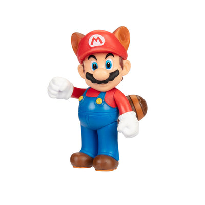 Nintendo Super Mario 2.5" Wave 45 Collectible Limited Articulation Figures Racoon Mario for Children Aged 3 Years Plus