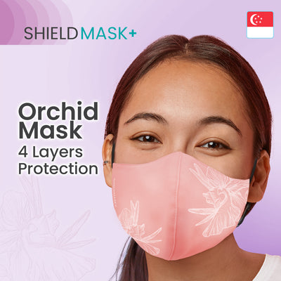 ShieldMask+ Adult Size Orchid Series - Peach Colour
