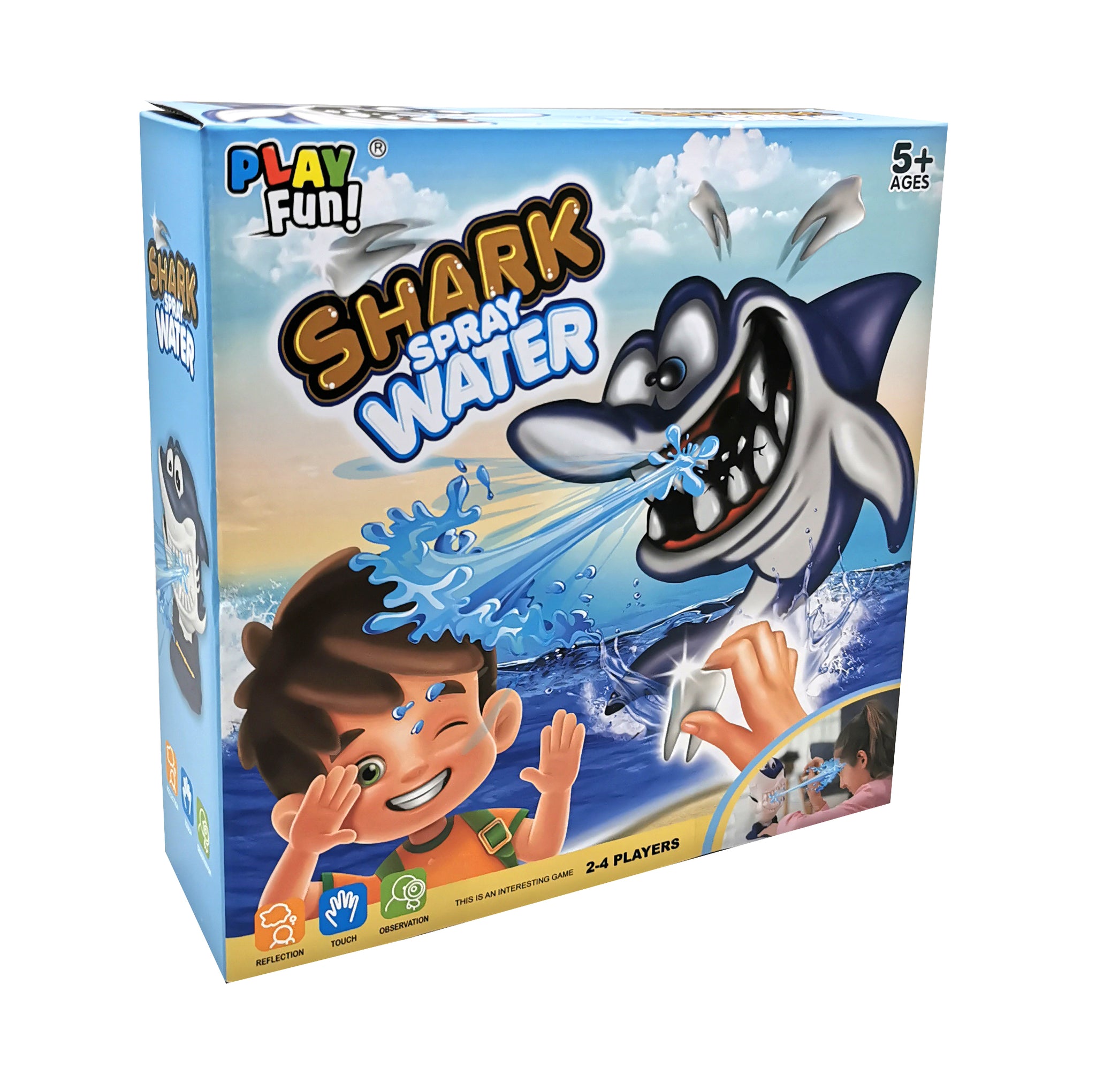 PlayFun Shark Spray Water Family & Party Fun Game, 2-4 Players, Ages 5 –  Kidmoro Online