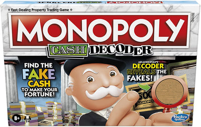 Monopoly Cash Decoder Board Game For Families and Kids Ages 8 and Up