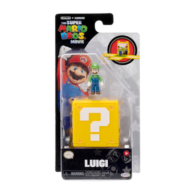 The Super Mario Bros. Movie Mini Figure Question Block – Luigi