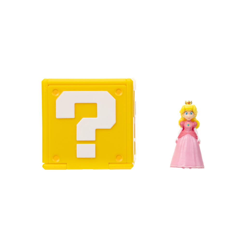 The Super Mario Bros. Movie Mini Figure Question Block – Peach