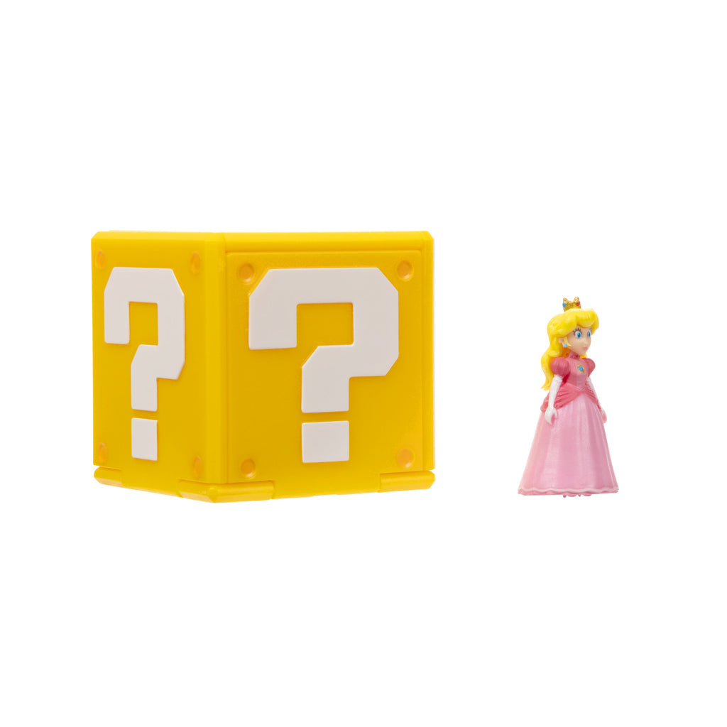 The Super Mario Bros. Movie Mini Figure Question Block – Peach