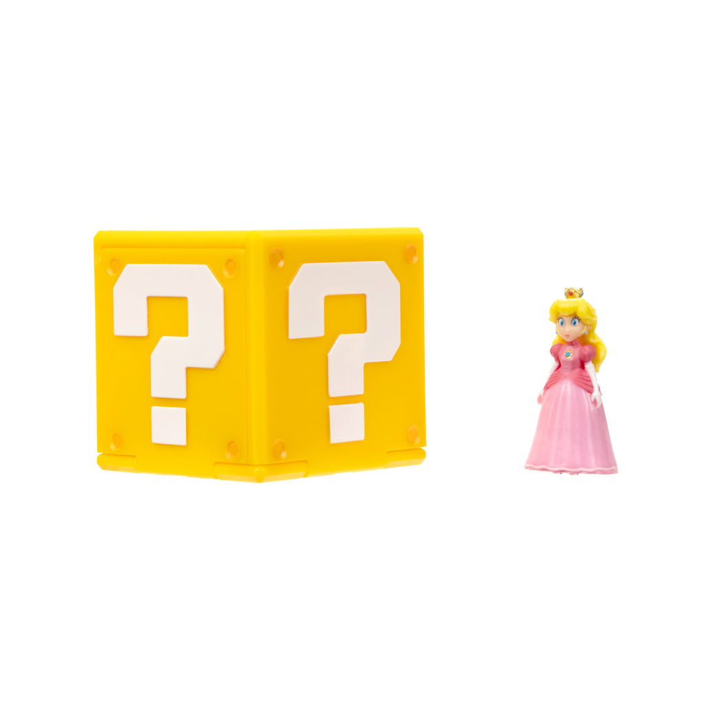 The Super Mario Bros. Movie Mini Figure Question Block – Peach