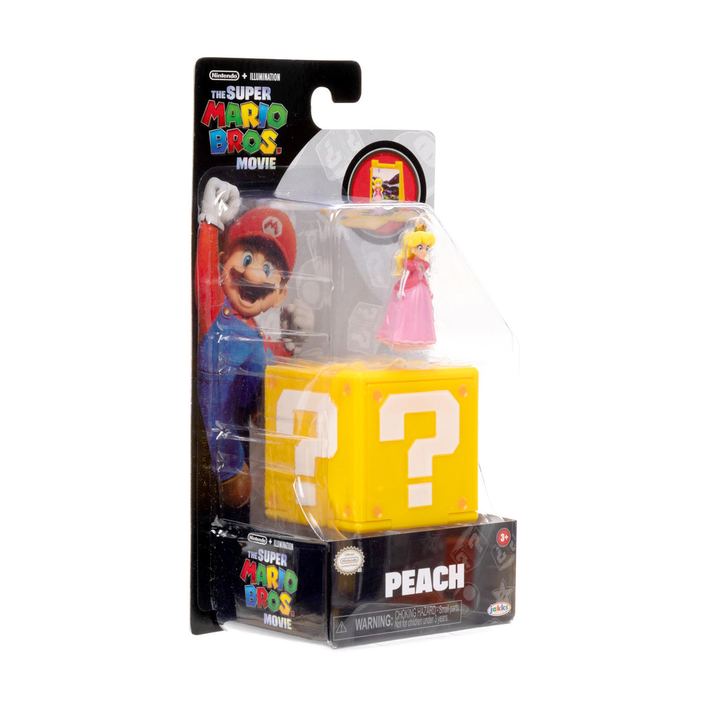 The Super Mario Bros. Movie Mini Figure Question Block – Peach