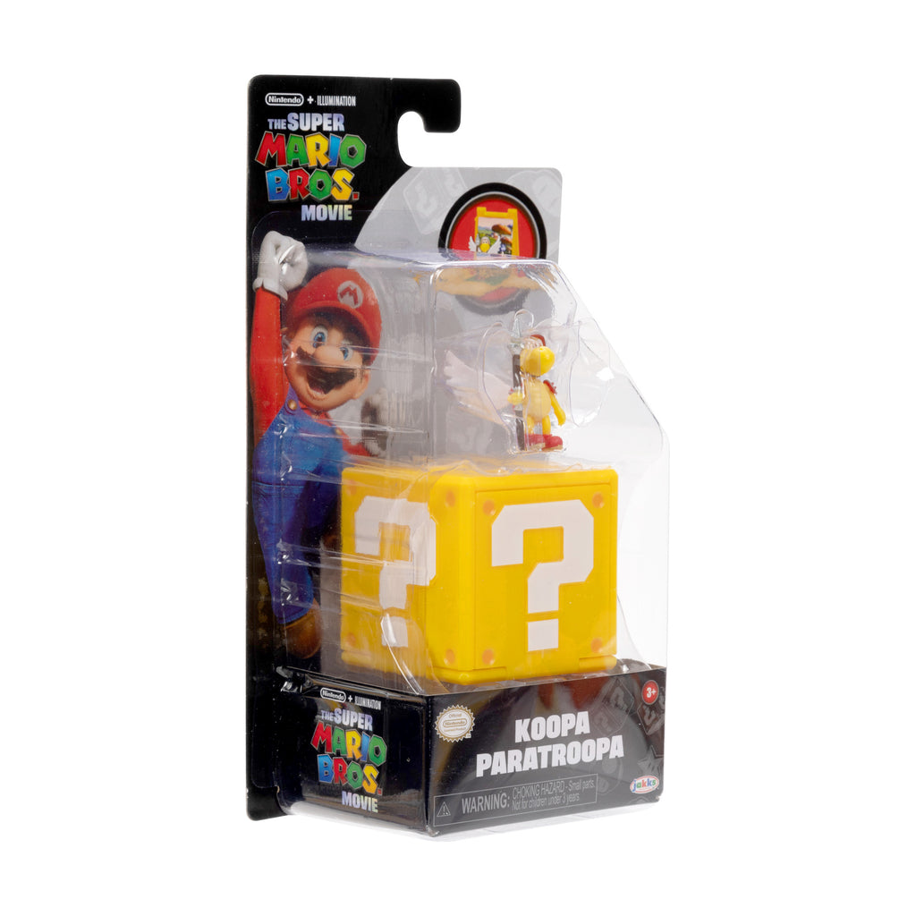 The Super Mario Bros. Movie Figure Question Block – Koopa Paratroopa