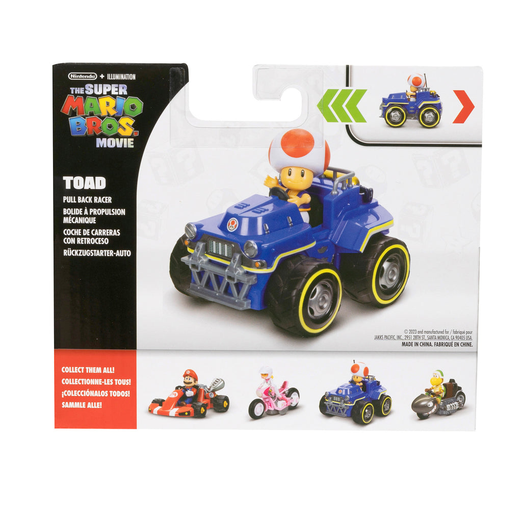 The Super Mario Bros. Movie Pull Back Racer – Toad