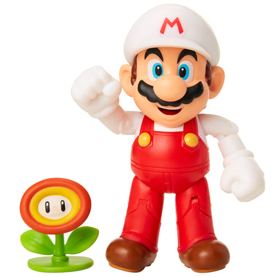 Super Mario 4 inch Fire Mario Action Figure