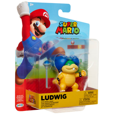 Super Mario 4 inch Ludwig With Wand Figure
