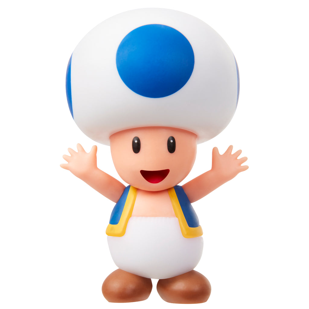 super mario blue toad action figure