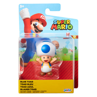 Super Mario 2.5 inch Blue Toad Action Figure