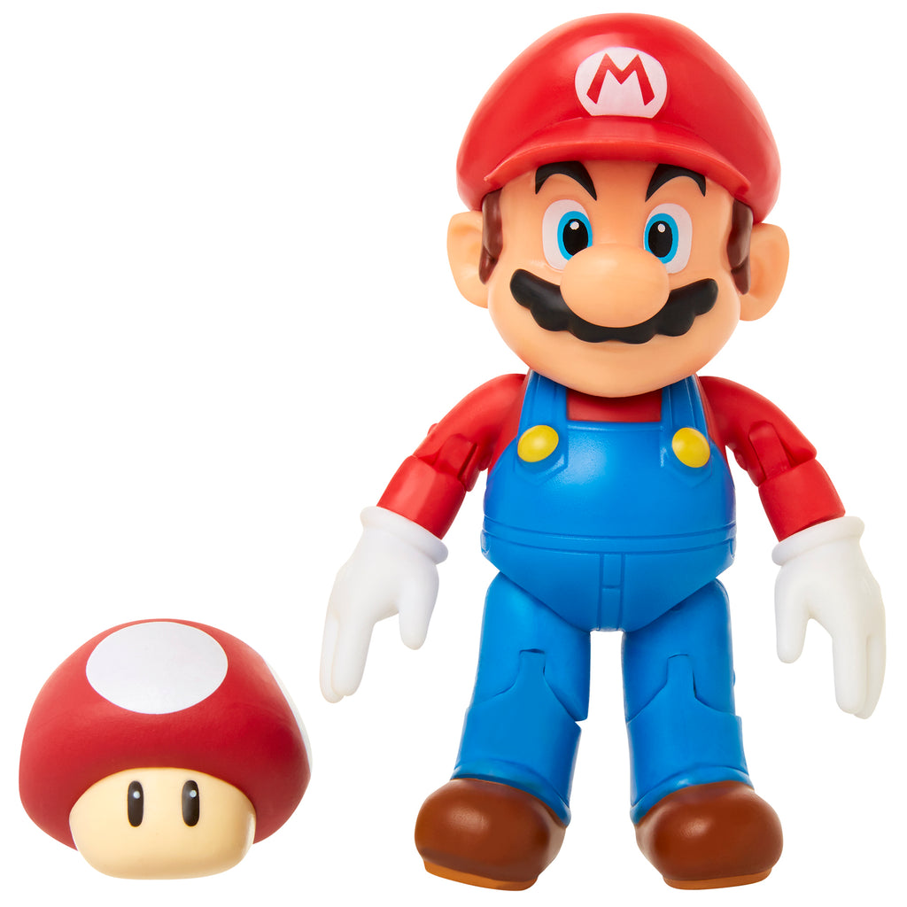 mario with super mushroom action figure