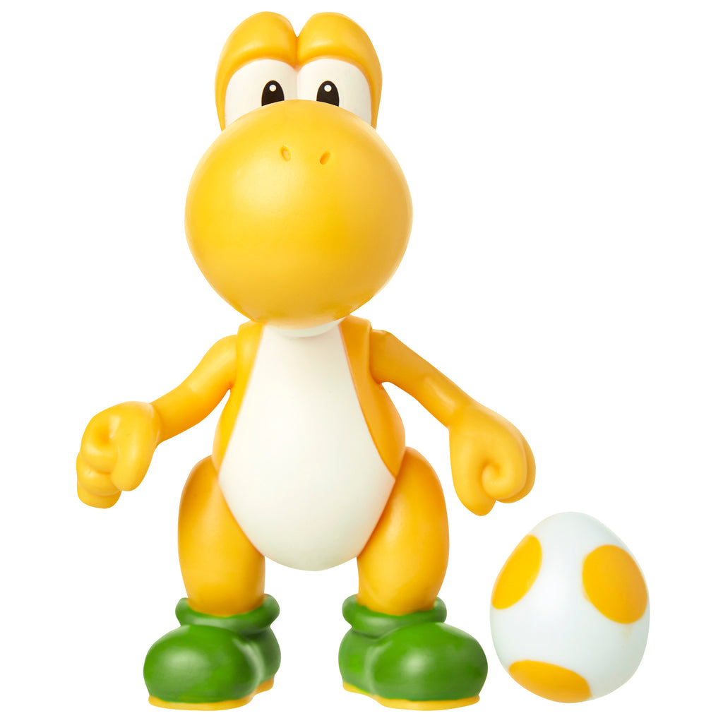 yellow yoshi with egg action figure