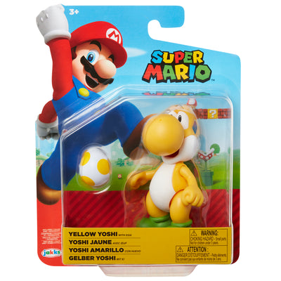 Super Mario 4 inch Yellow Yoshi Action Figure
