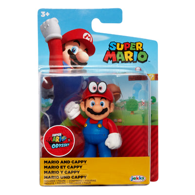 Super Mario 2.5 inch Mario and Cappy Figure (Wave 24)