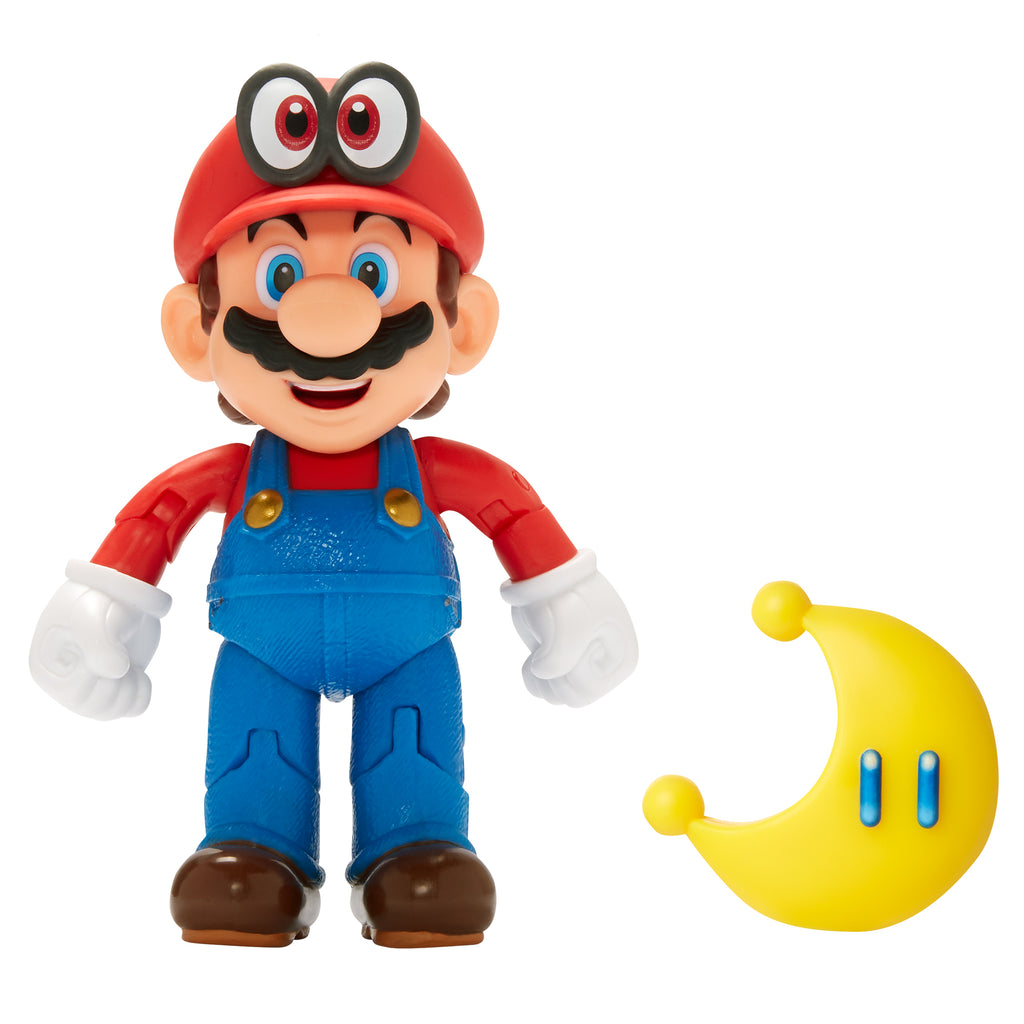 mario and cappy with yellow power moon